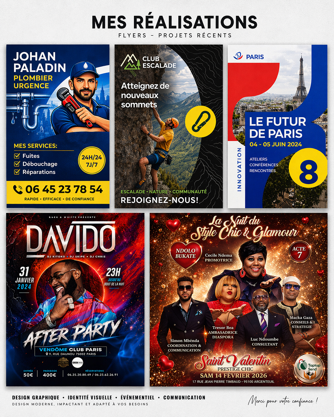 Flyer professionnel & design événementiel