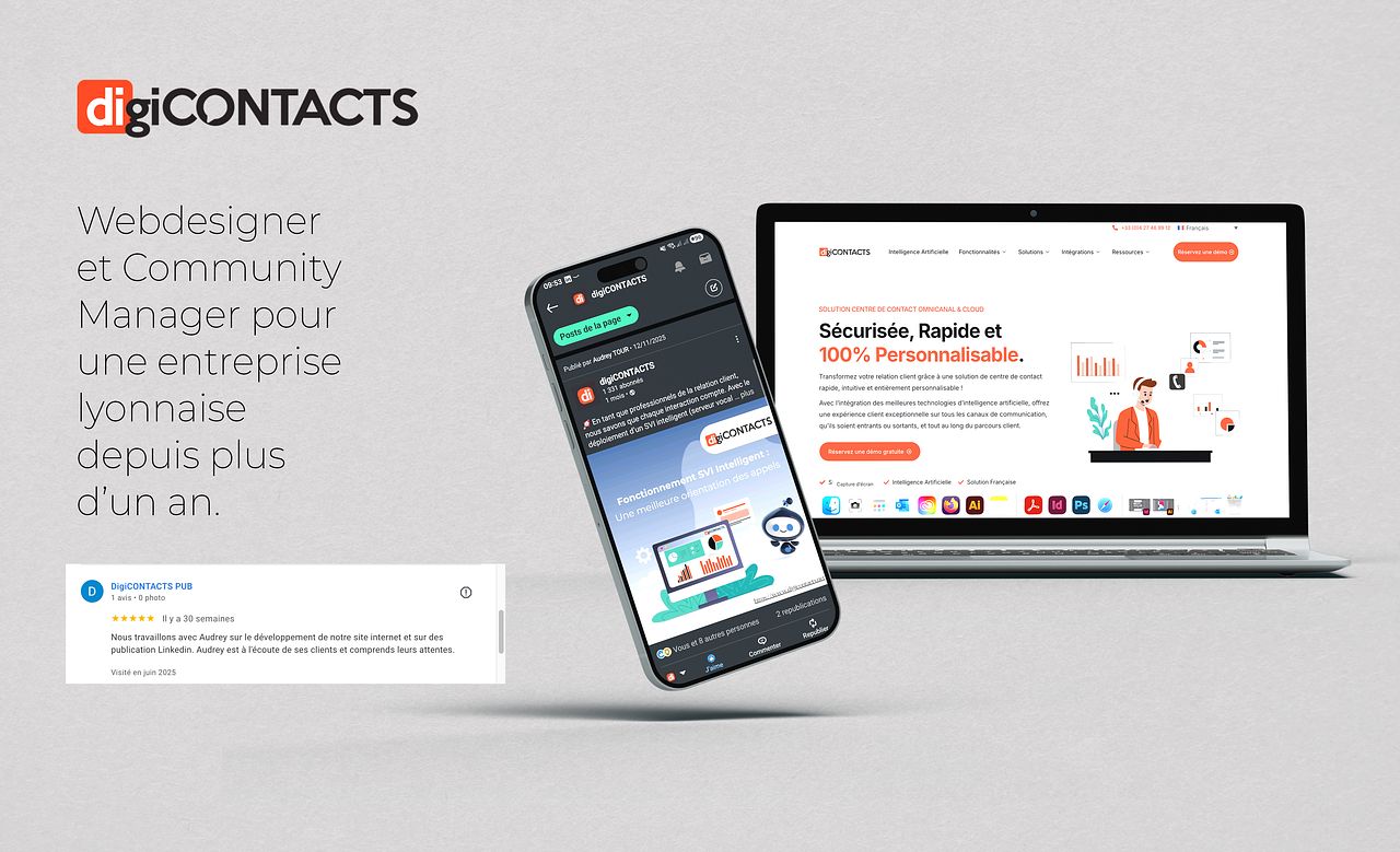 Webdesigner et Community Manager