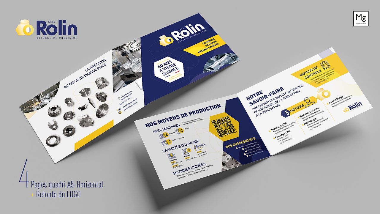 Brochure 4 pages + refonte logo