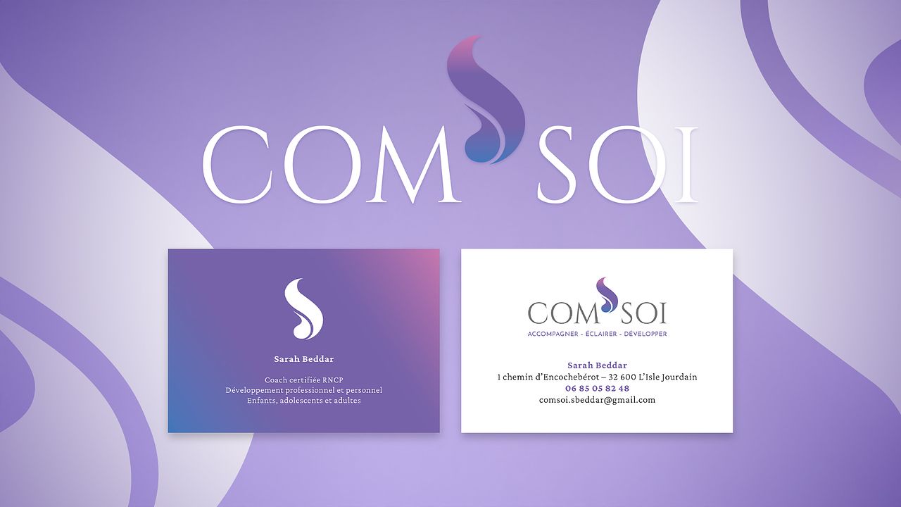 Logo et cartes de visite Com'Soi