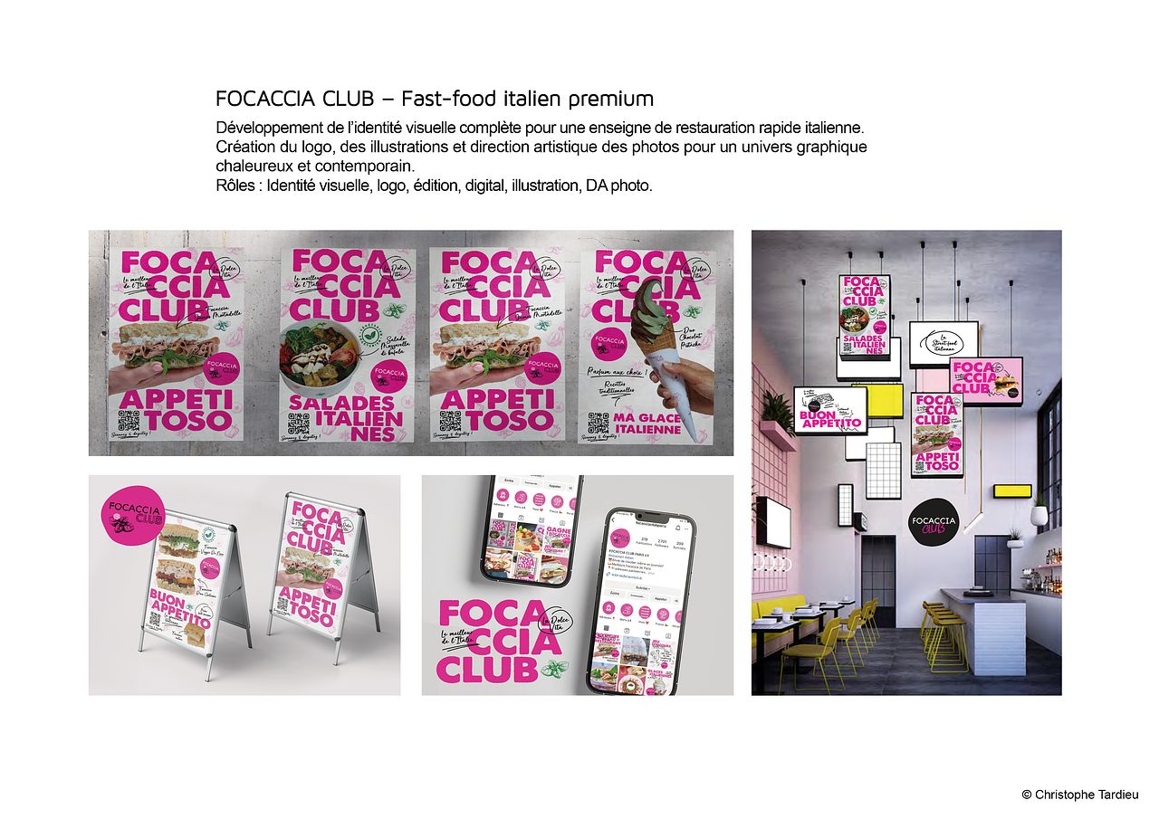 FOCACCIA CLUB – Fast-food italien premium