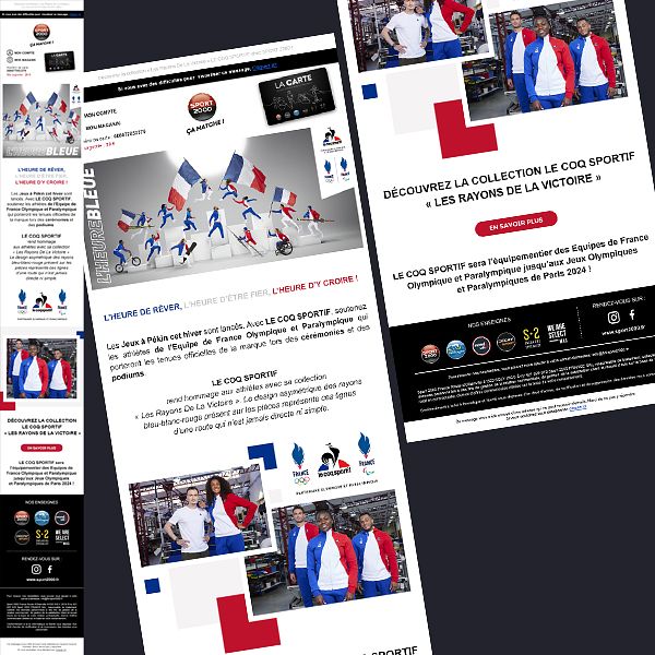Emailing Sport 2000 x Le Coq Sportif