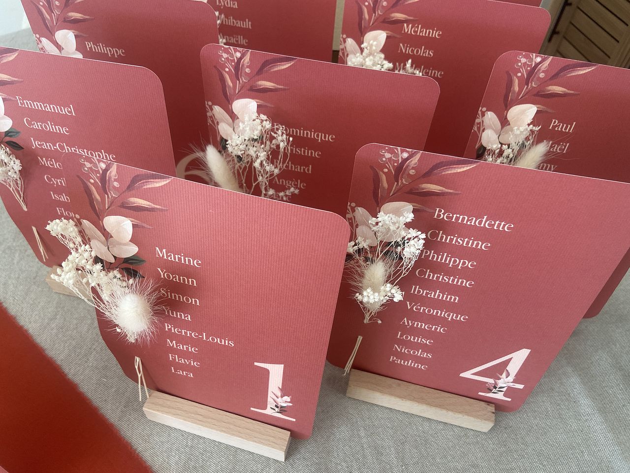 Mariage - Pancarte pour table