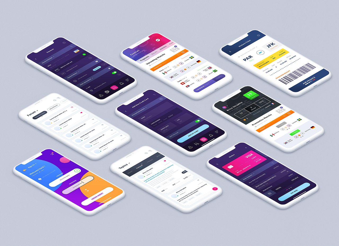 9 Small App Mockup