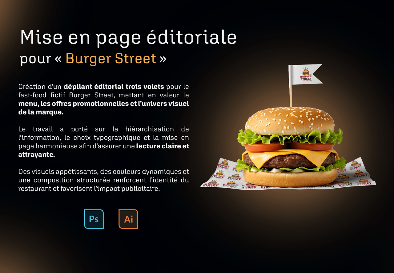Mise en page - Street Burger