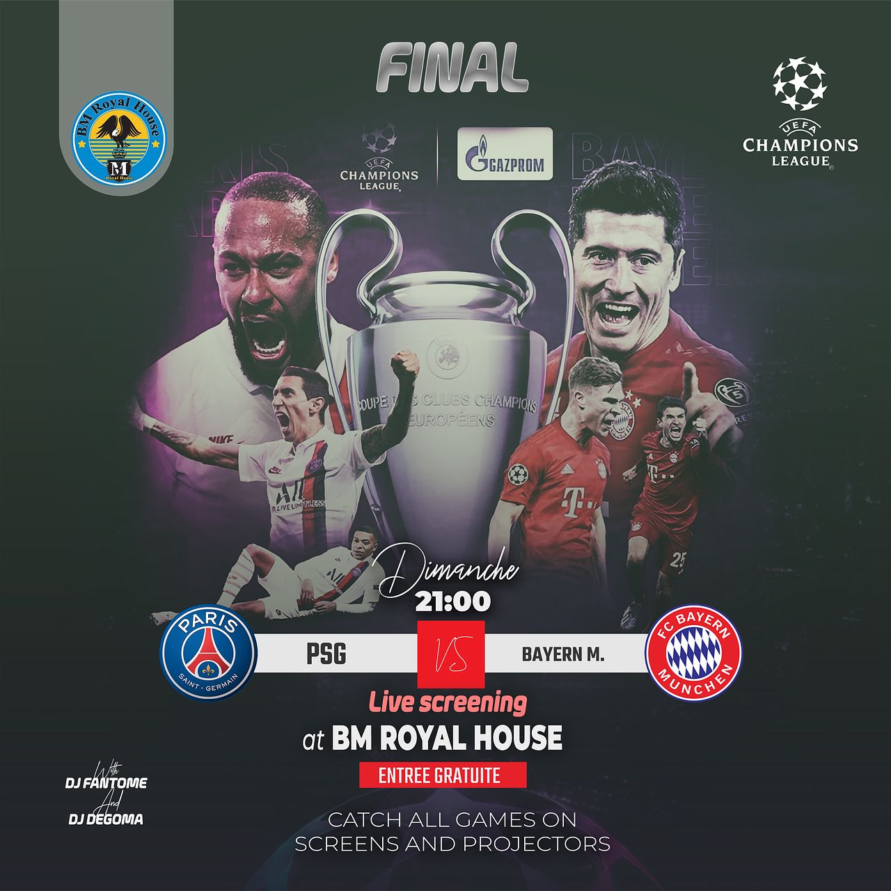 Affiche du match Final PSG - BAYERN