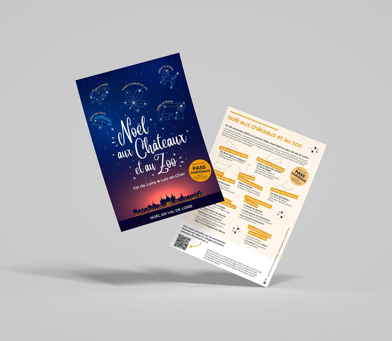 Noël aux Châteaux et au Zoo - flyer