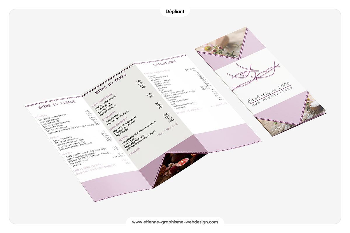 Esthétique 2000 | Dépliant