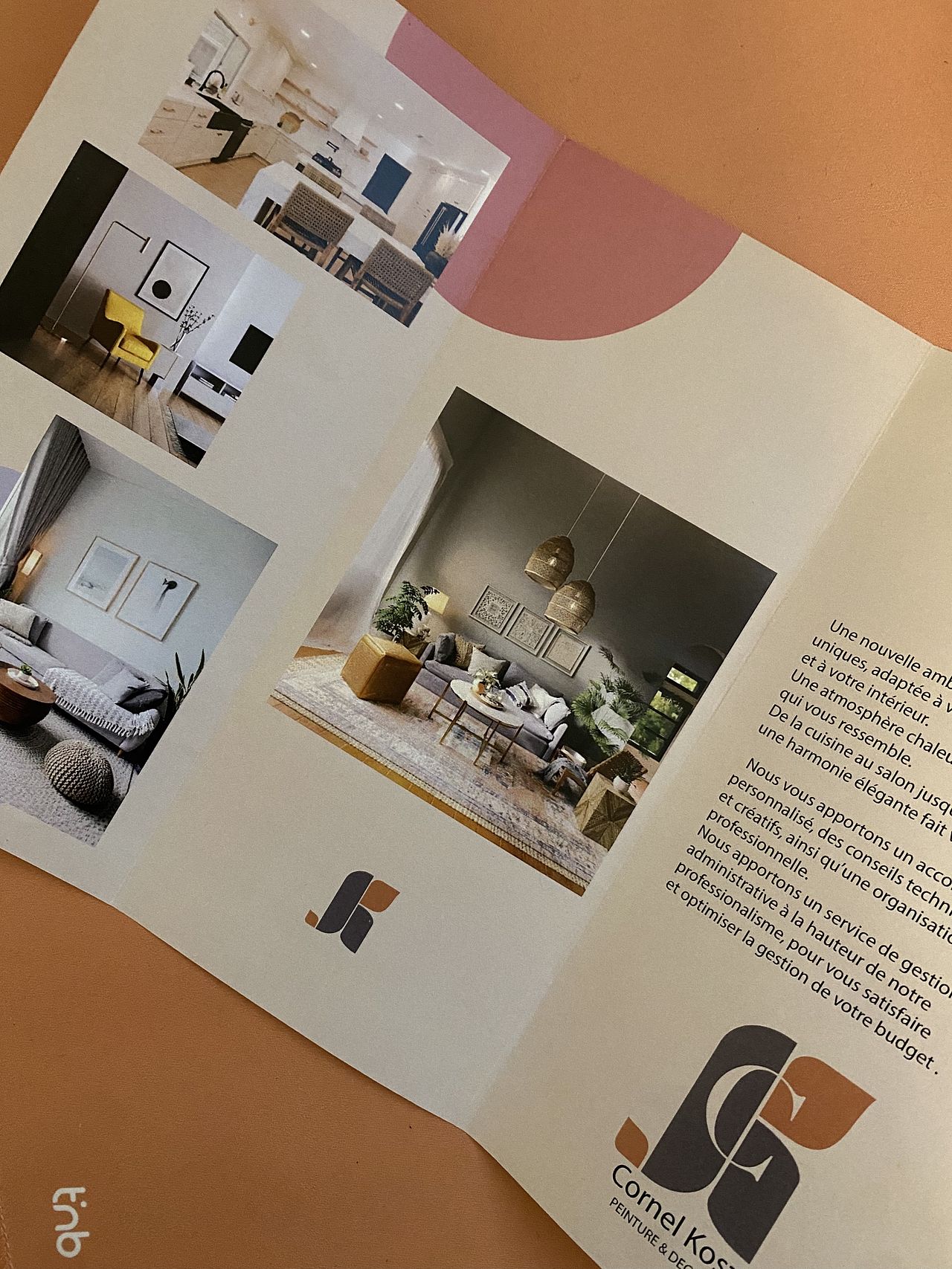 Brochure intérieur entreprise de peinture
