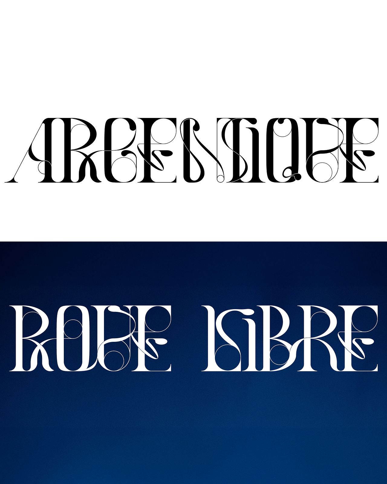 Typographie pour l'EP "Roue Libre" par Namolem