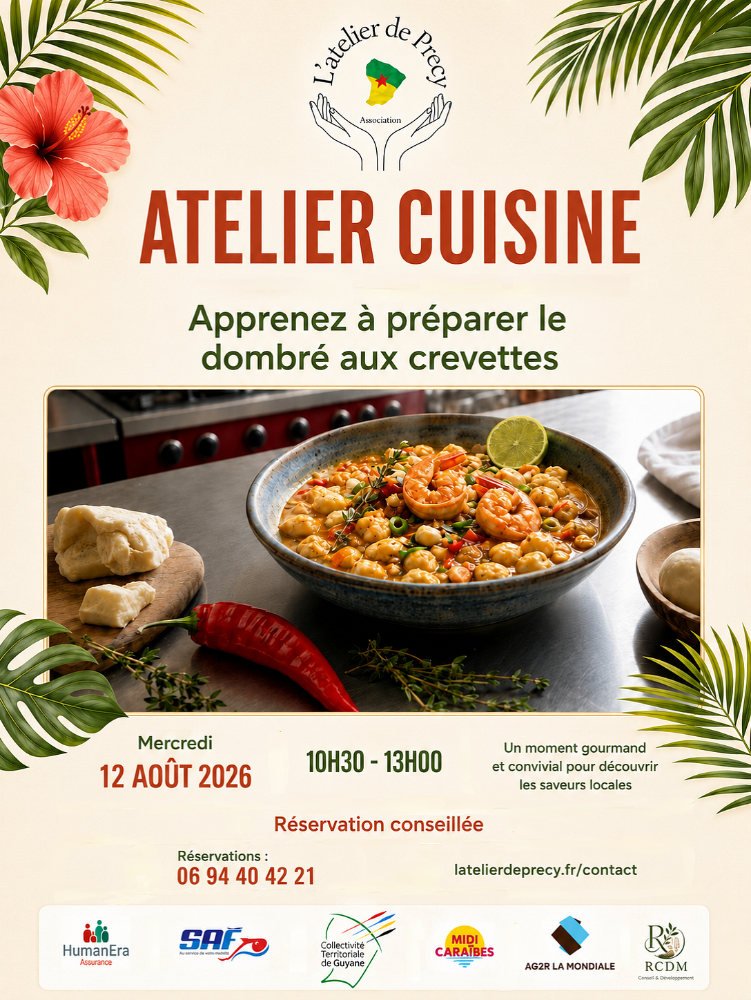 : Affiche promotionnelle – Atelier Cuisine