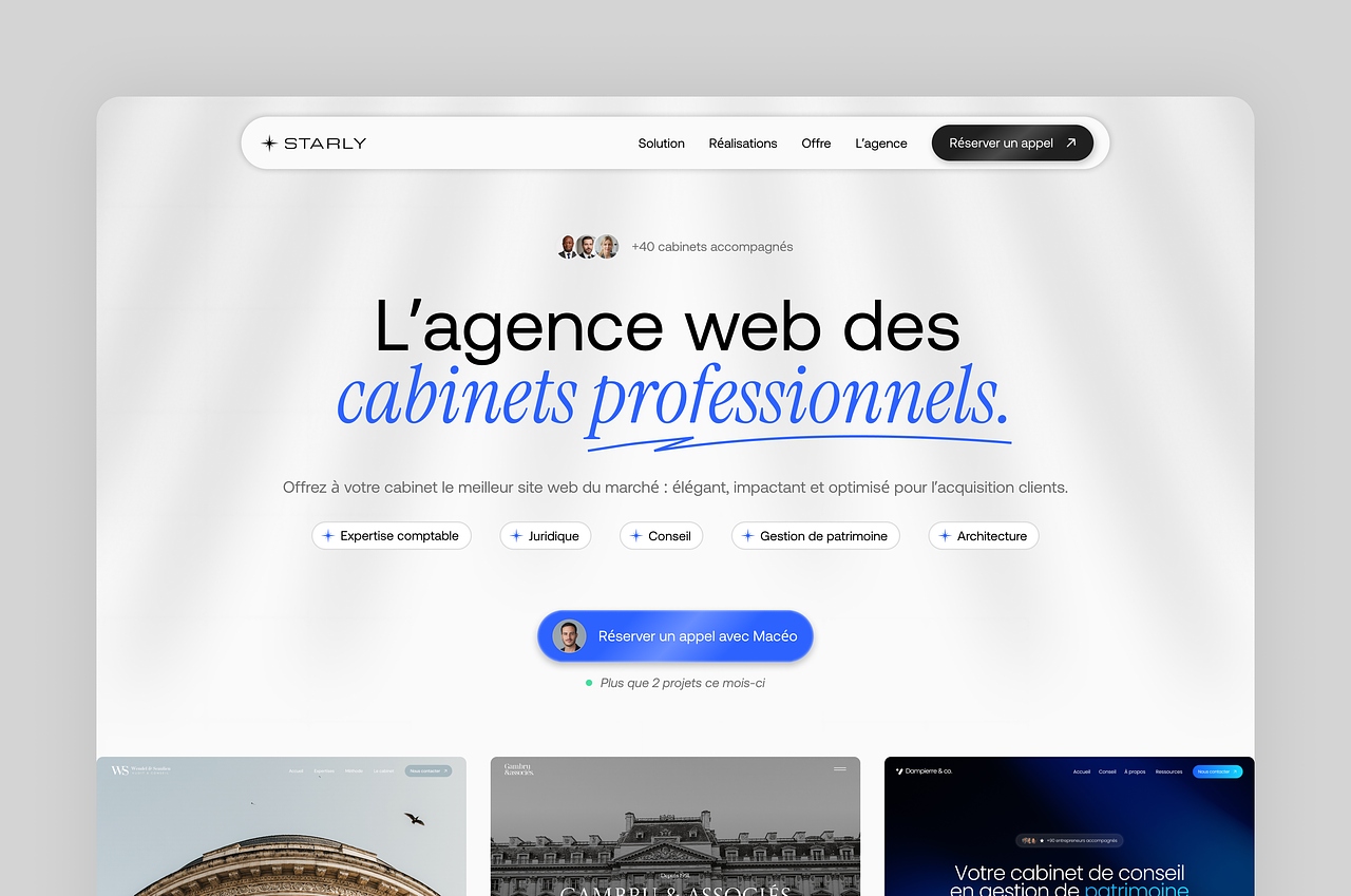 Starly Agency — Développement Webflow