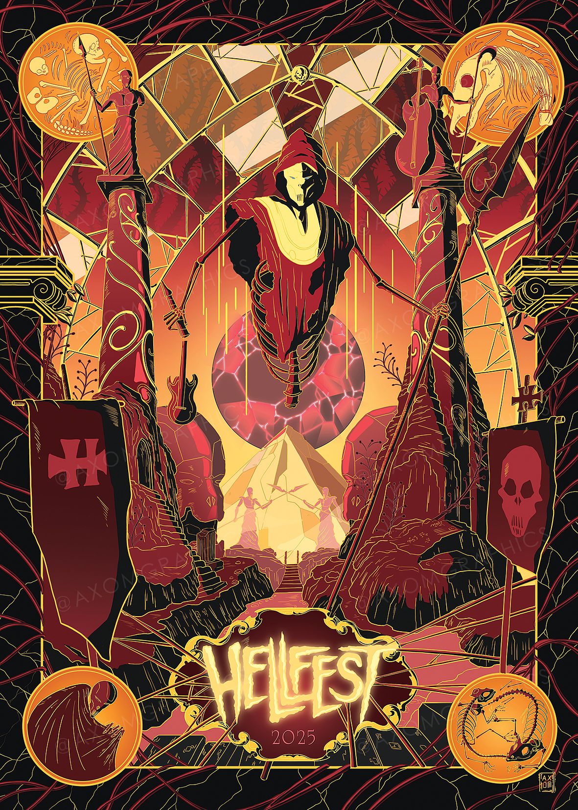 Illustration affiche Helfest