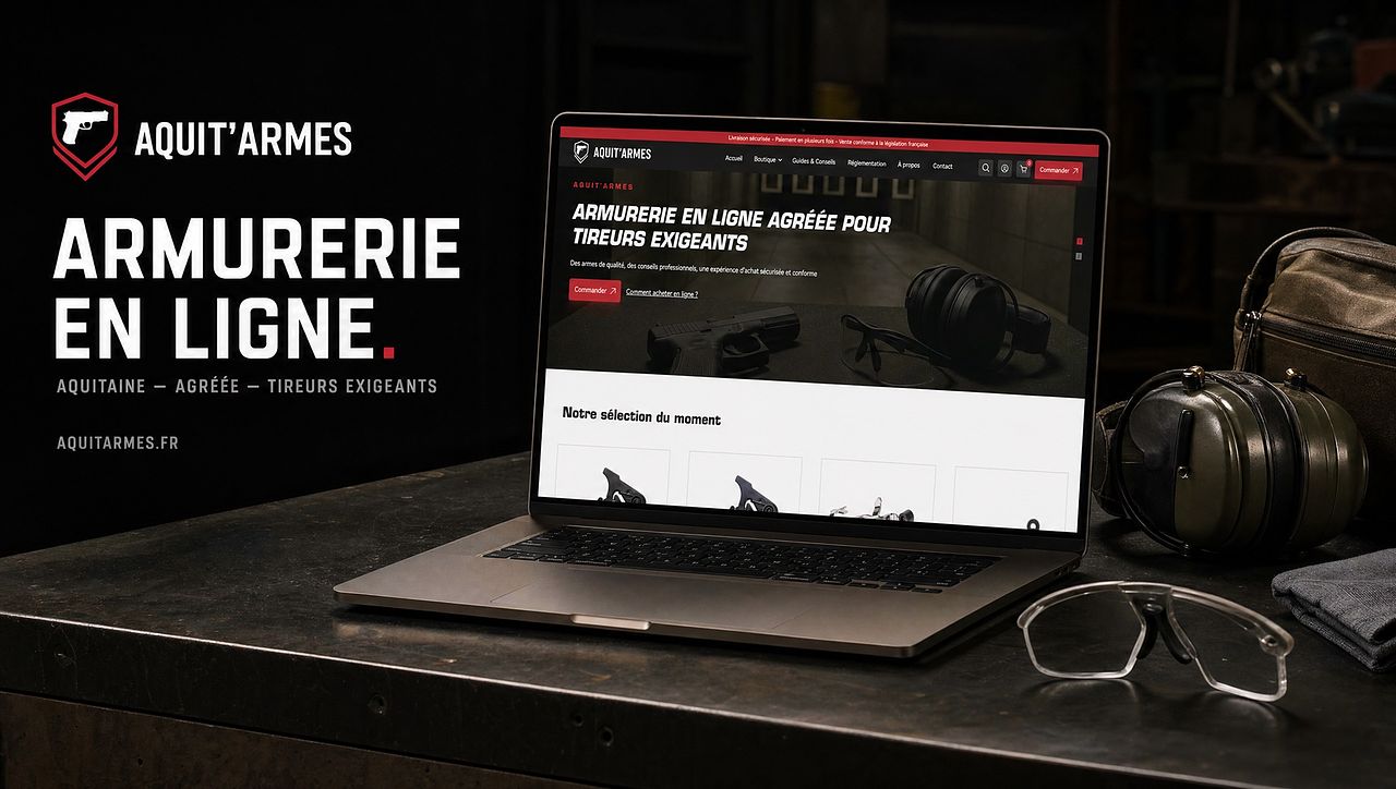 Création de la boutique Aquit'Armes · Armurier e-c