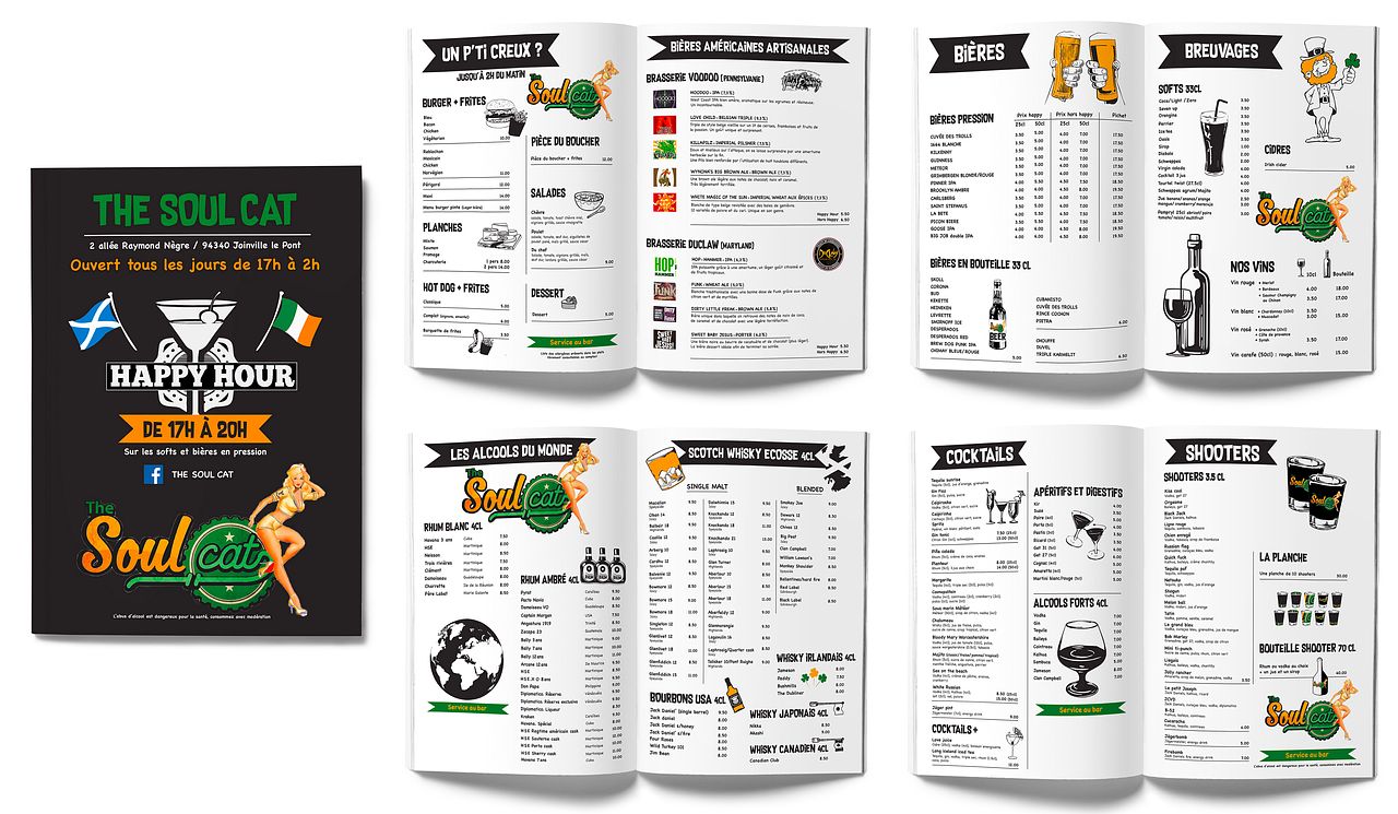 Création d'une carte pour un pub