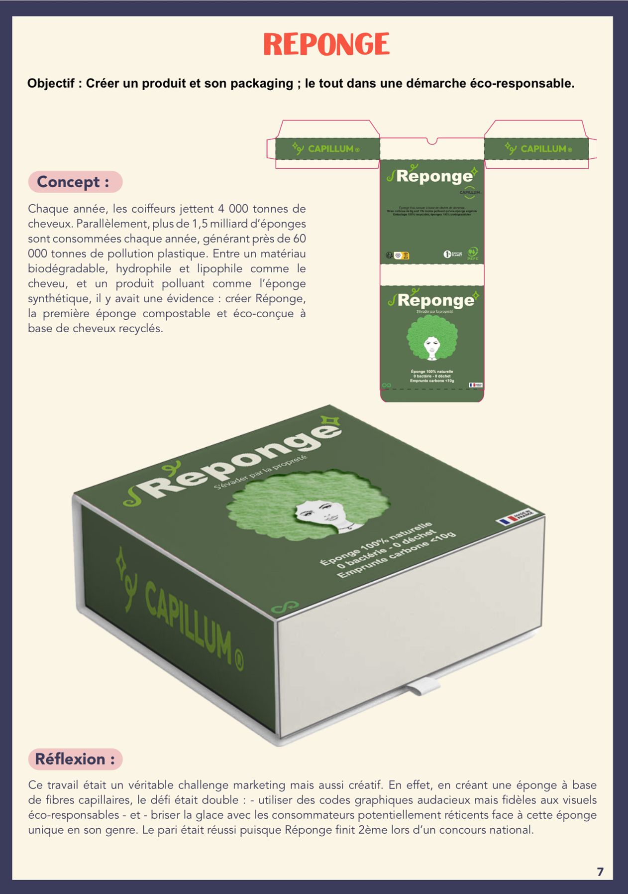 Réponge : une éponge et son packaging écologiques