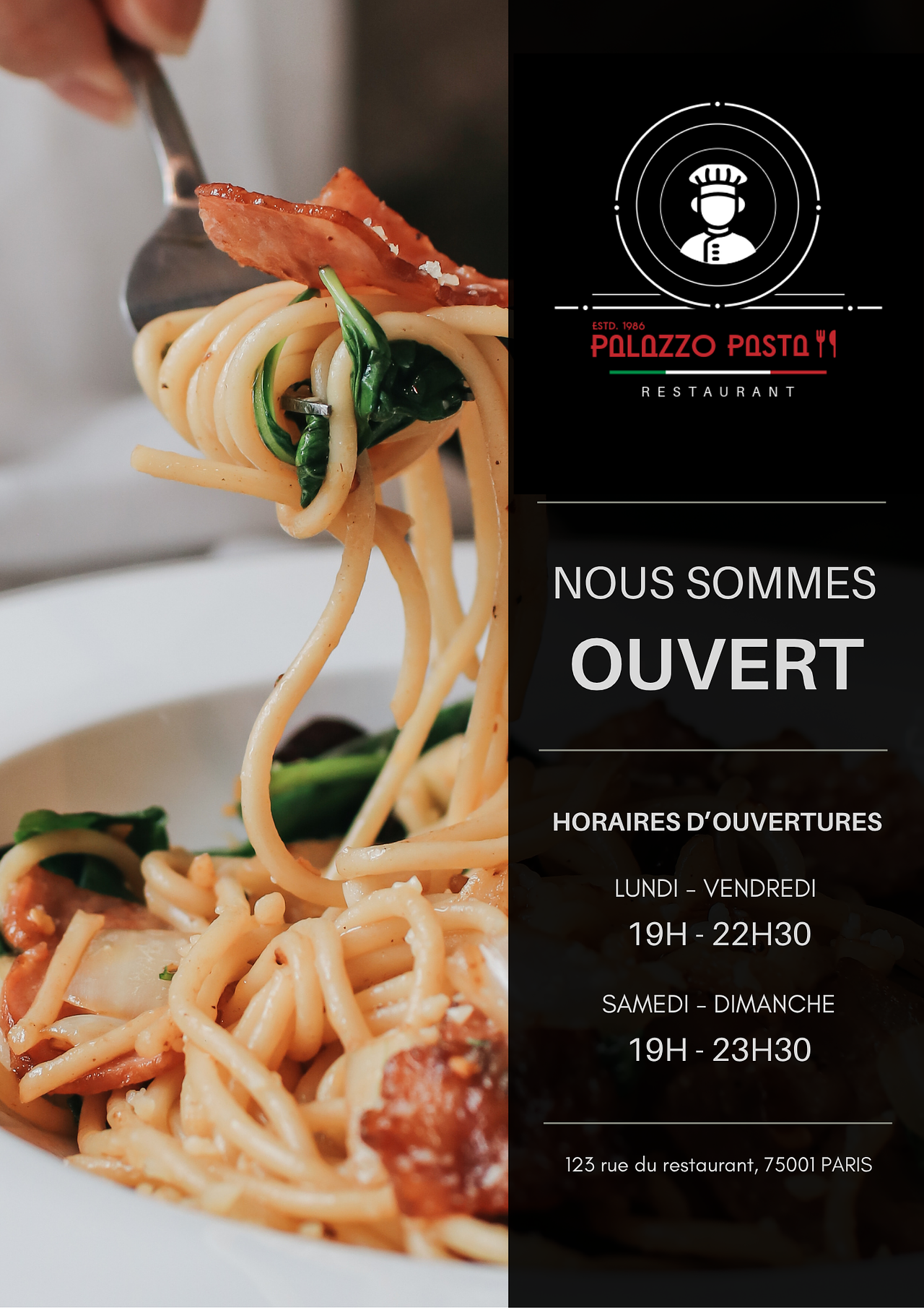 Palazzo Pasta - Flyer