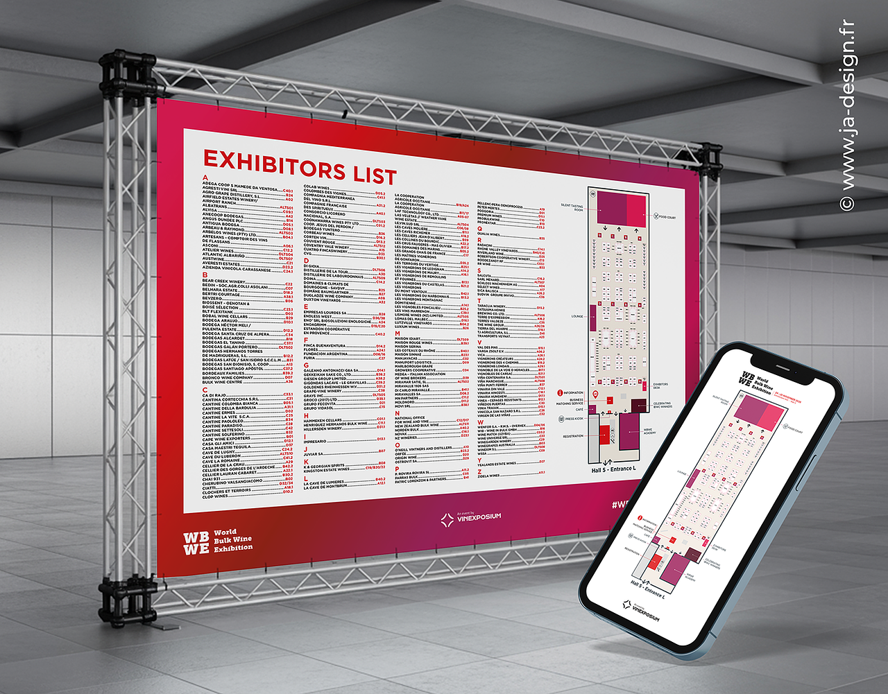 Plan exposants Salon WBWE