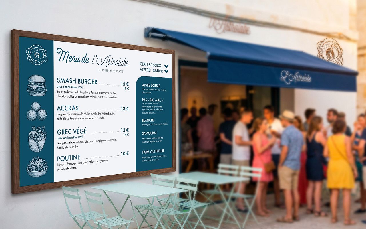 Menu pour Restaurant