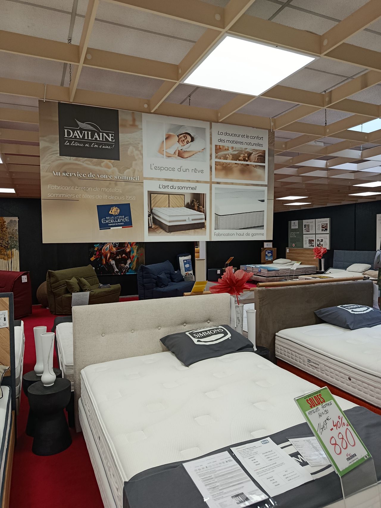 PLV en magasin d'ameublement