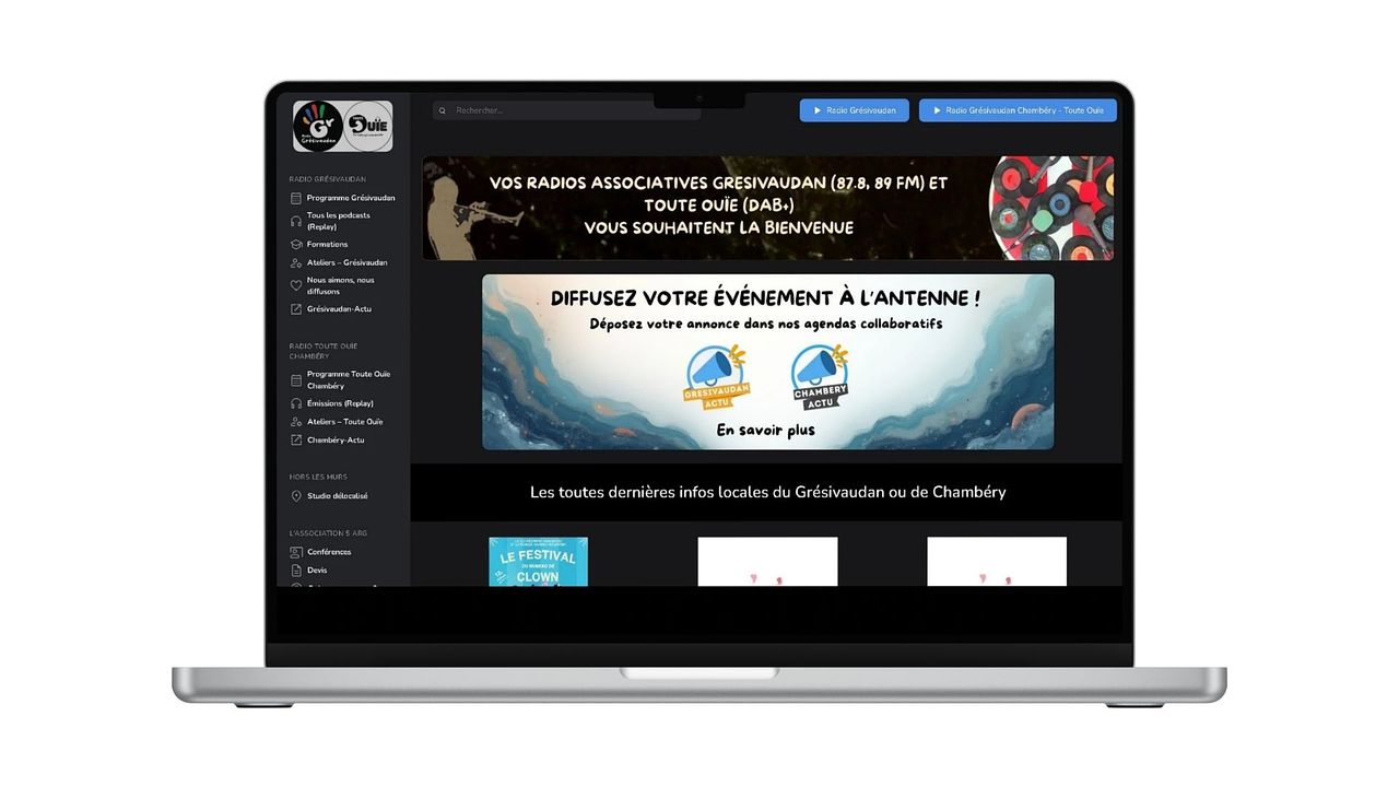 Refonte du site web Radio Grésivaudan