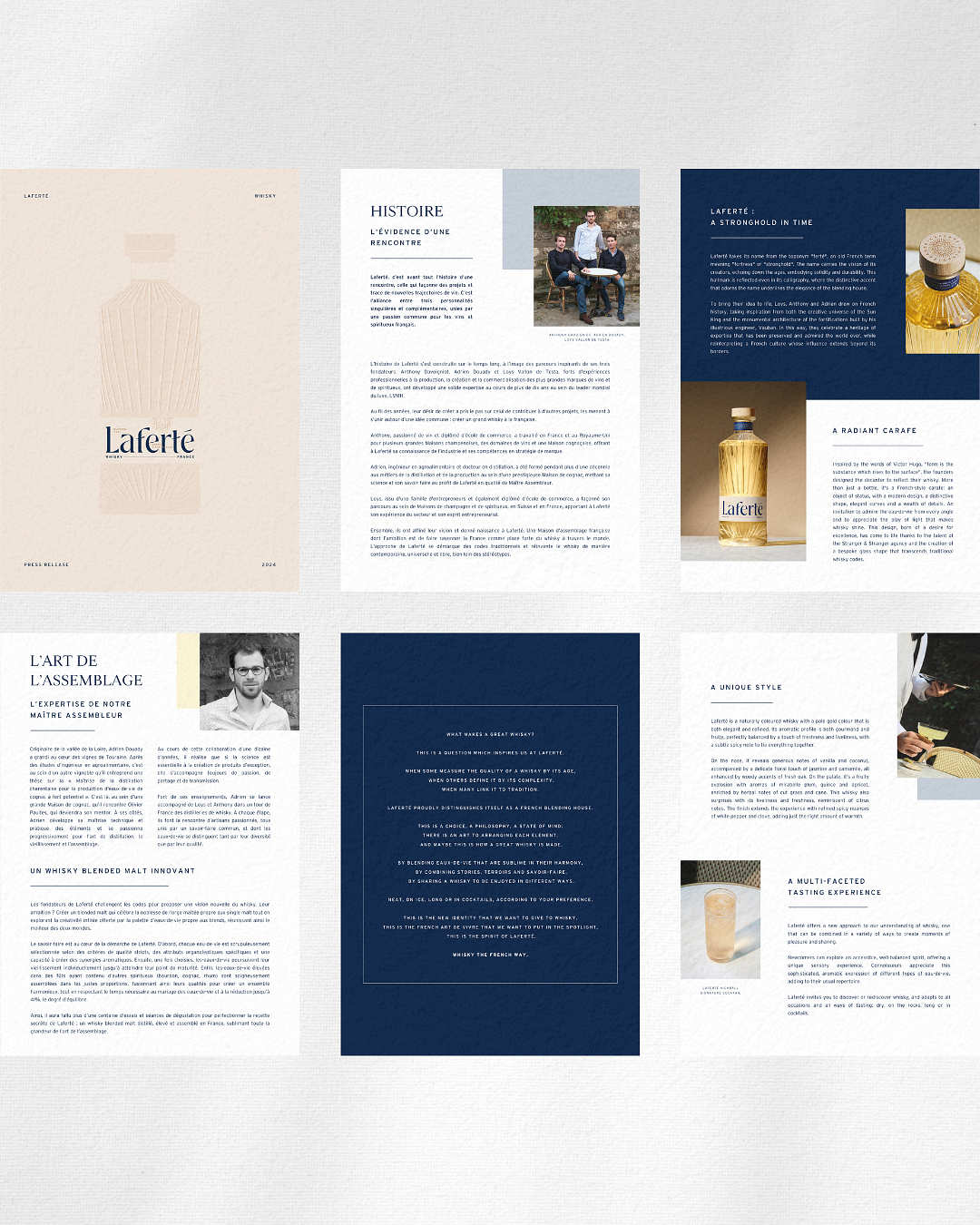 Mise en page – Dossier de presse marque de whisky
