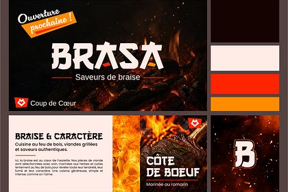 Branding restaurant // BRASA🔥