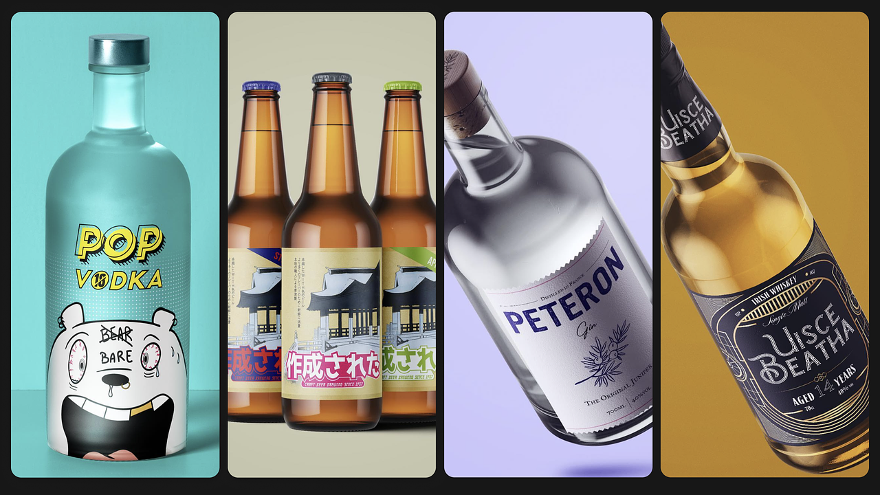 Packaging bouteille d'alcool