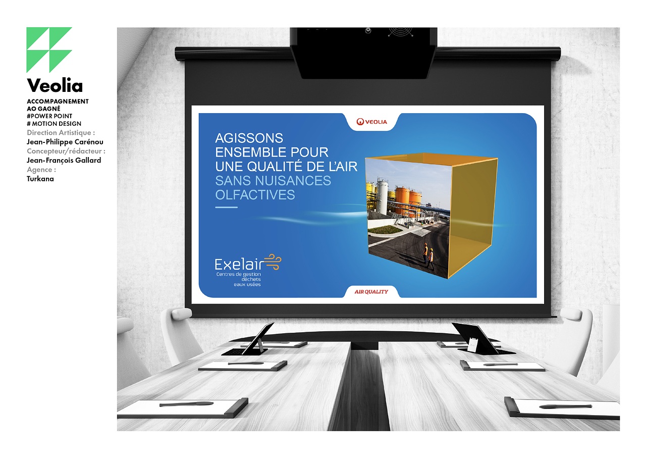 Création et réalisation d'PPT produit VEOLIA