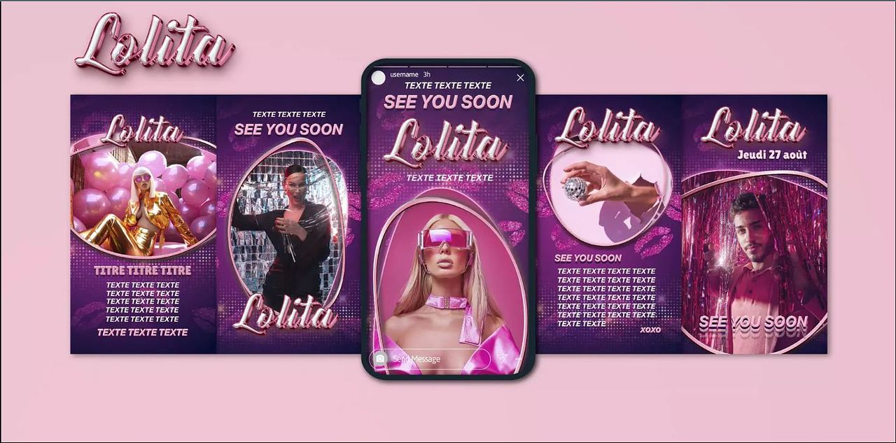 Template story instagram