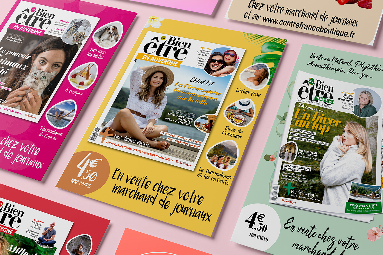 Publicité Magazine Bien-être en Auvergne
