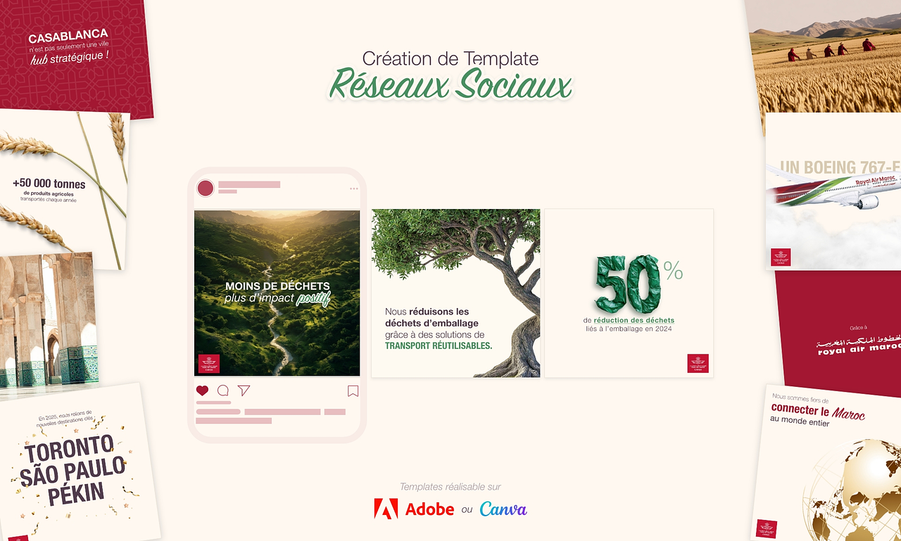 Templates Réseaux Sociaux – Packs visuels