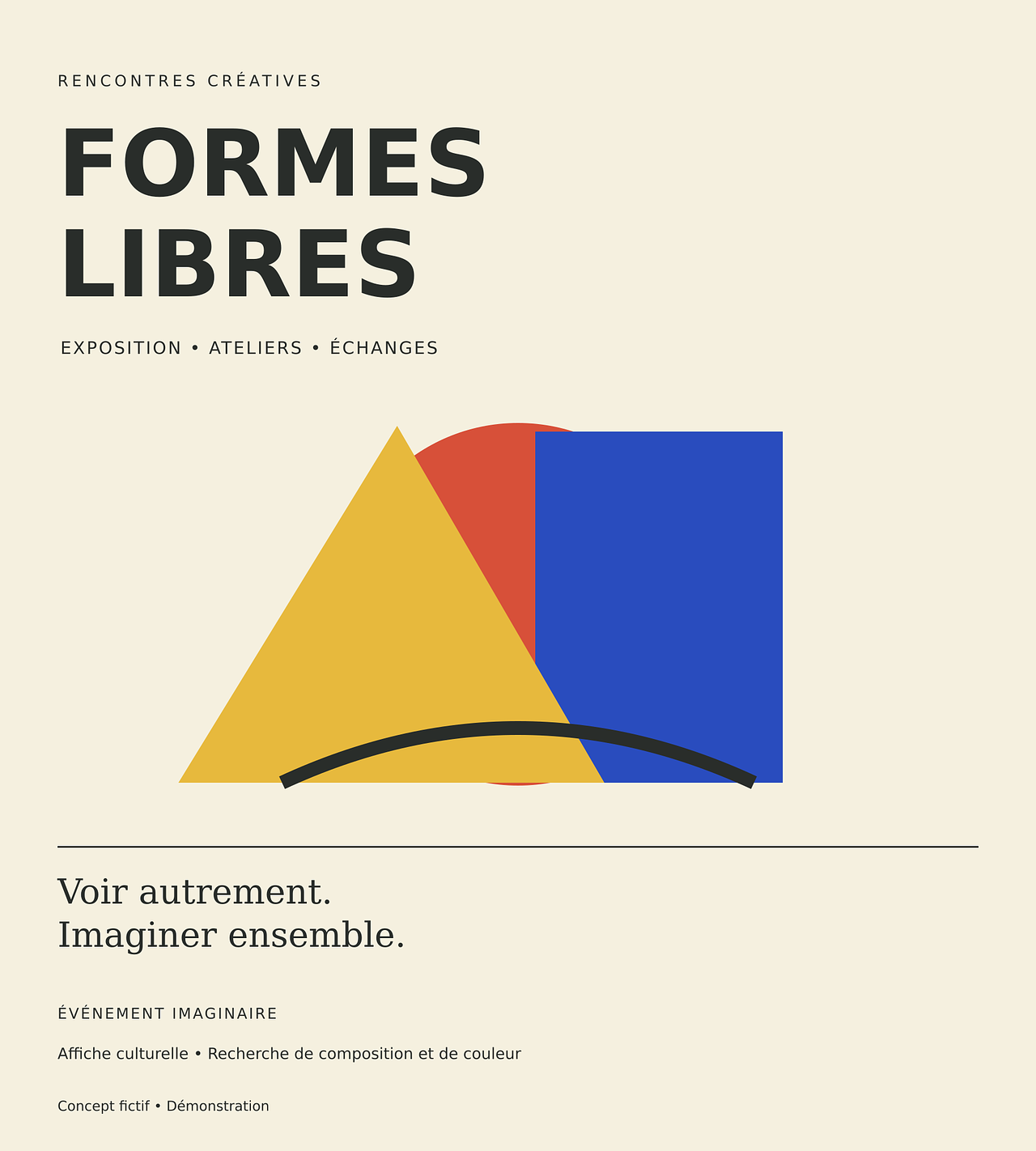 Formes Libres | Affiche culturelle