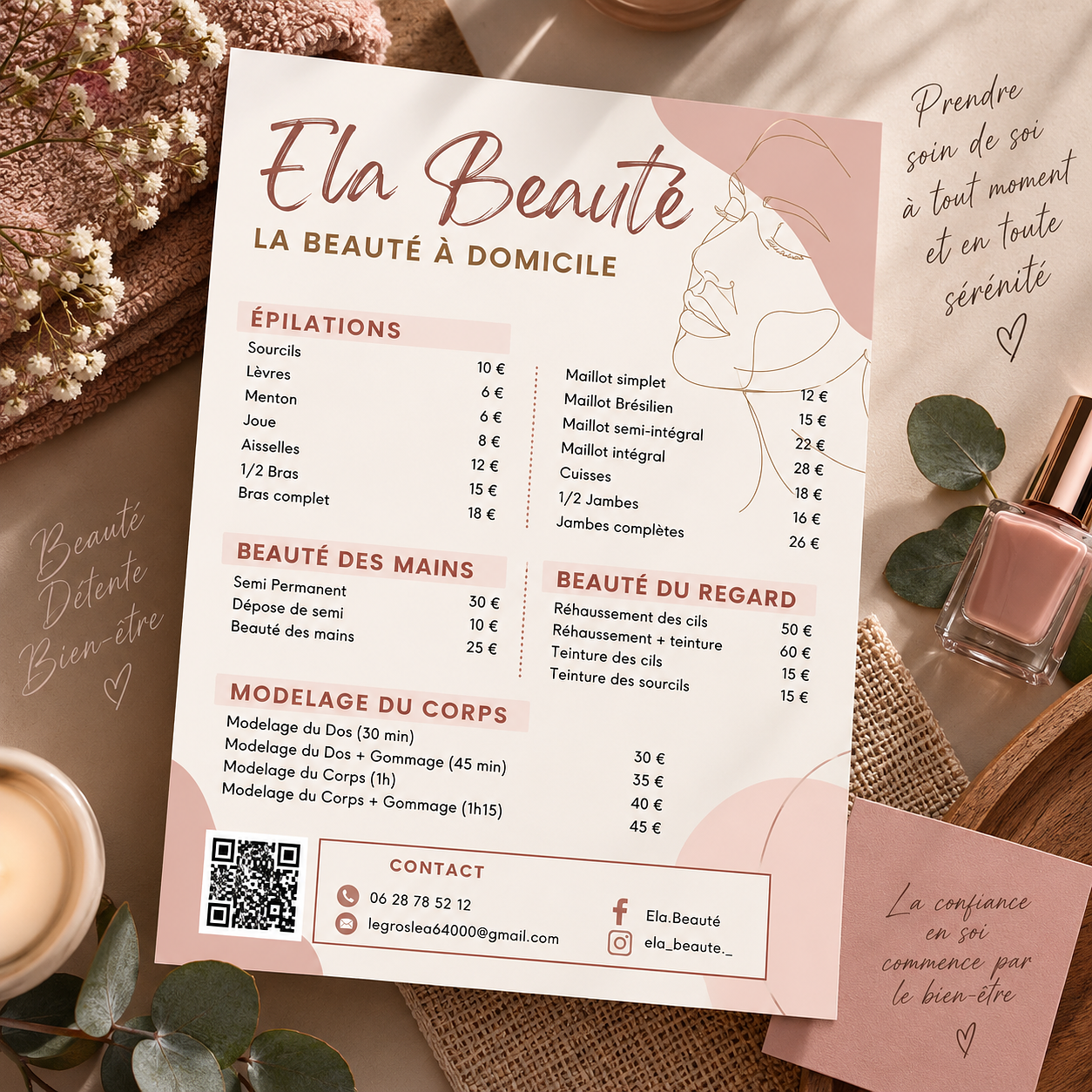 Communication visuelle – Beauté & bien-être