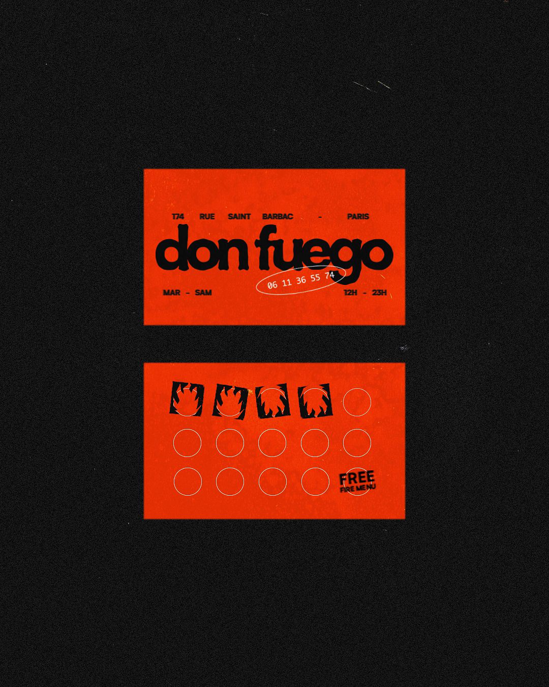 Carte de visite - Don Fuego