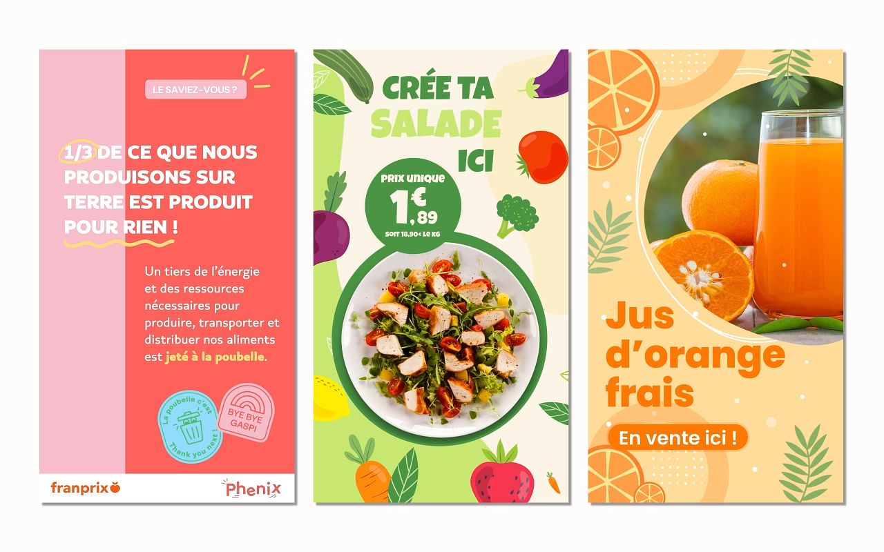 Affiches publicitaires DOOH