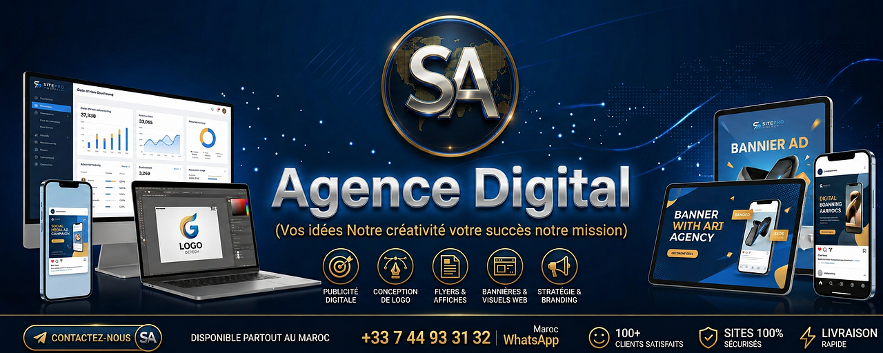 Création de Logos, Bannières et Publicités Premium