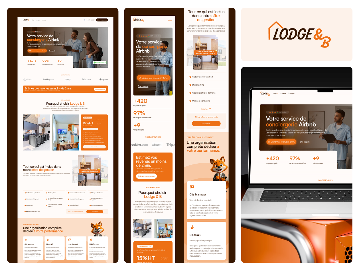 Lodge&B - UX/UI Design