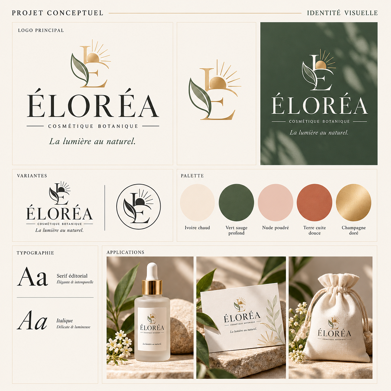 Projet conceptuel pour une marque fictive