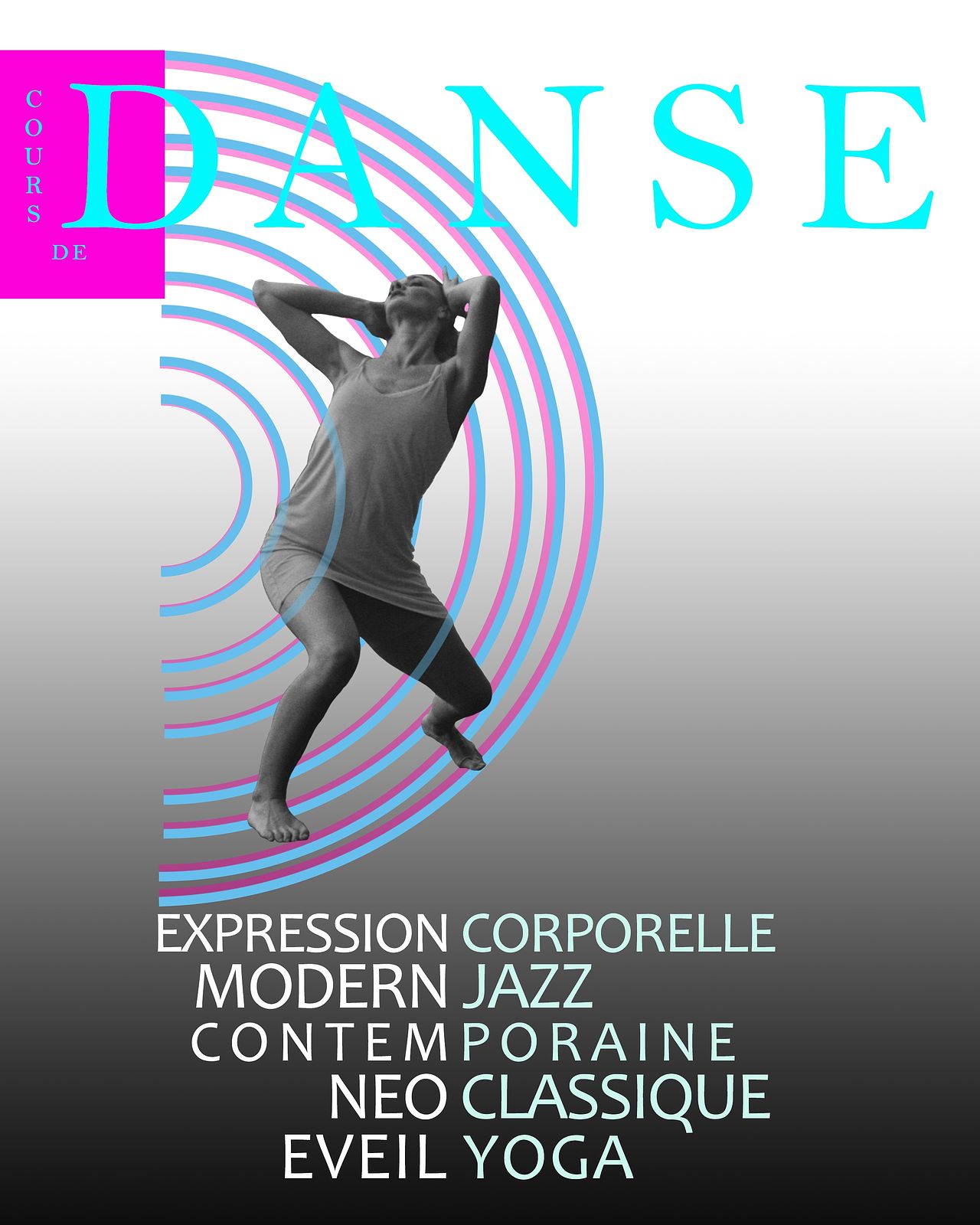 Couverture programme cours de danse 