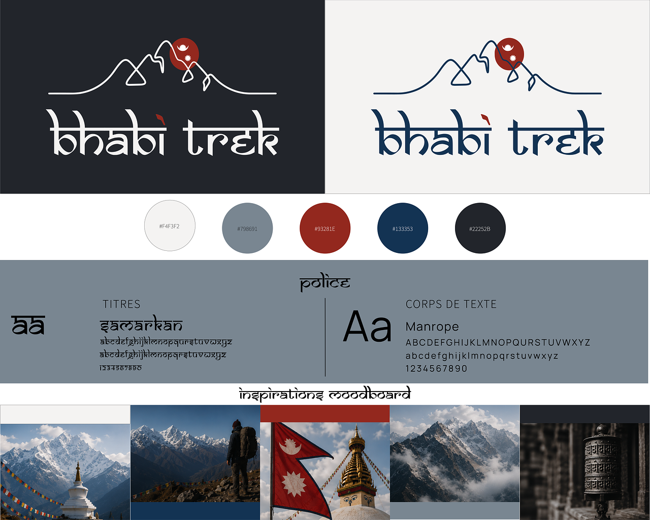 Charte graphique – Bhabi Trek