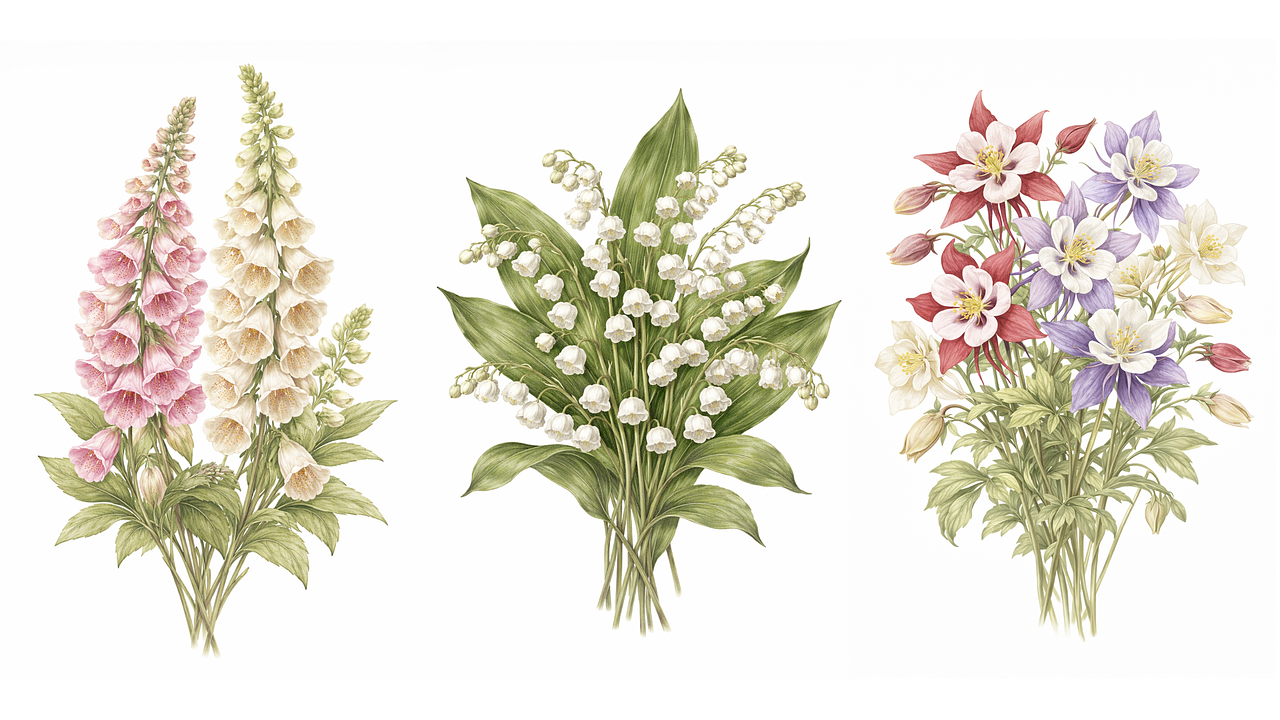 Illustrations pour un ouvrage de botanique