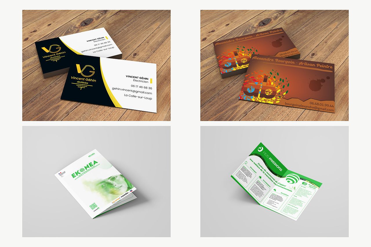 Cartes et dépliants : supports de communication