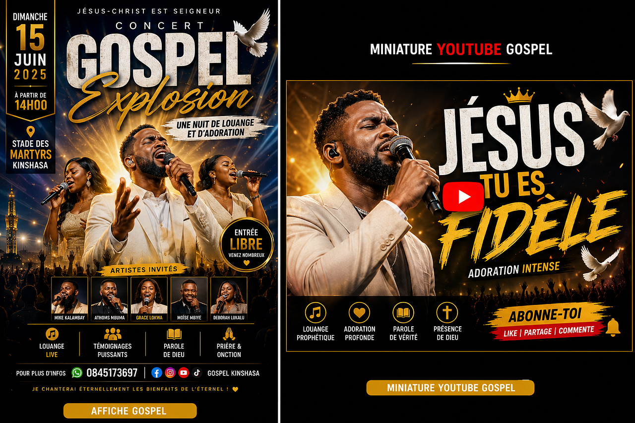 Affiche Gospel & Miniature YouTube