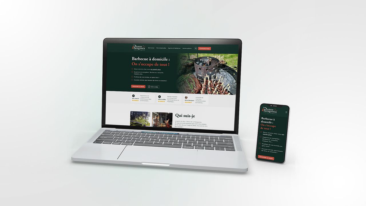 Refonte design web traiteur
