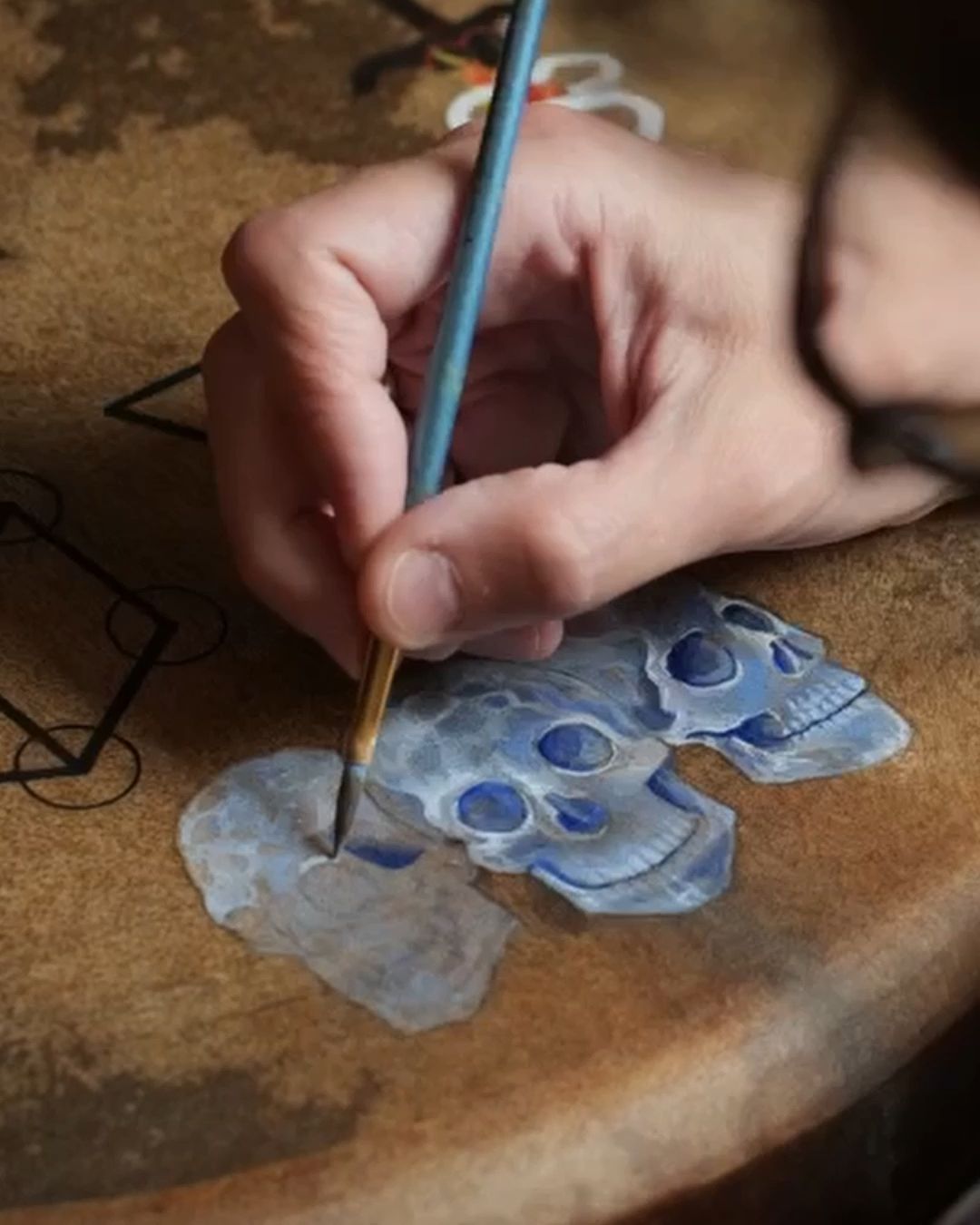 Tambours chamaniques - crânes