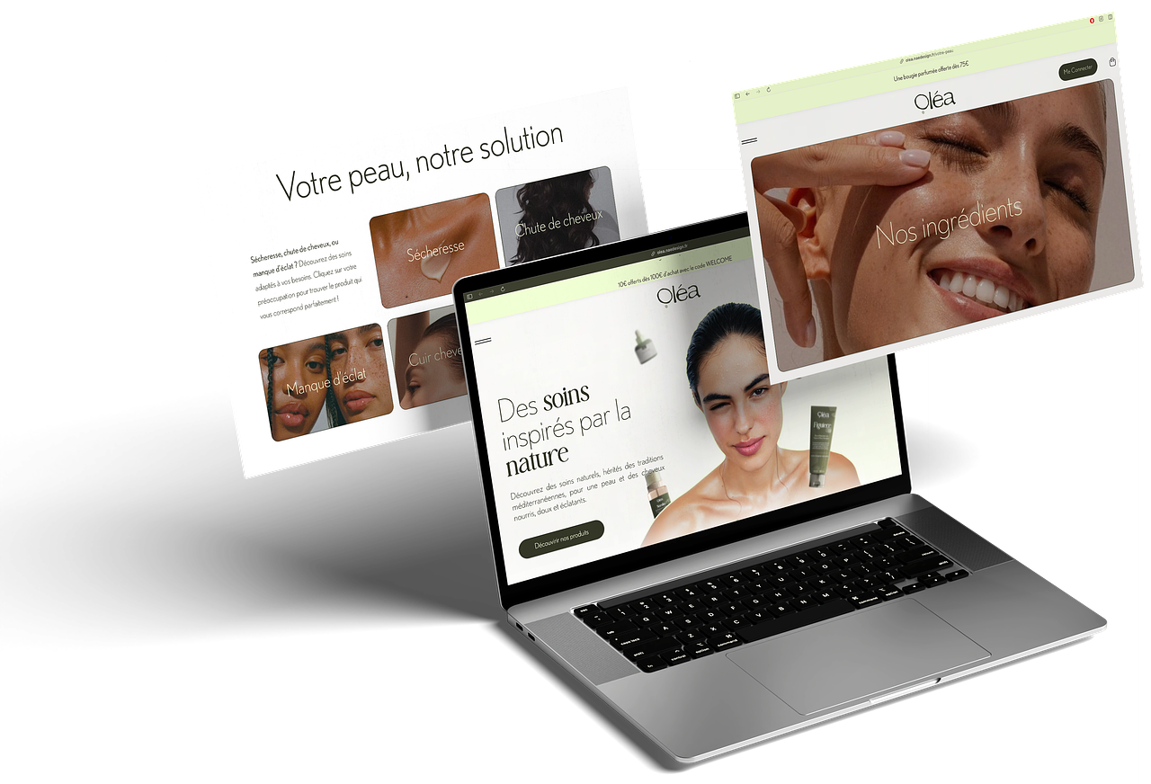Mockup page site web