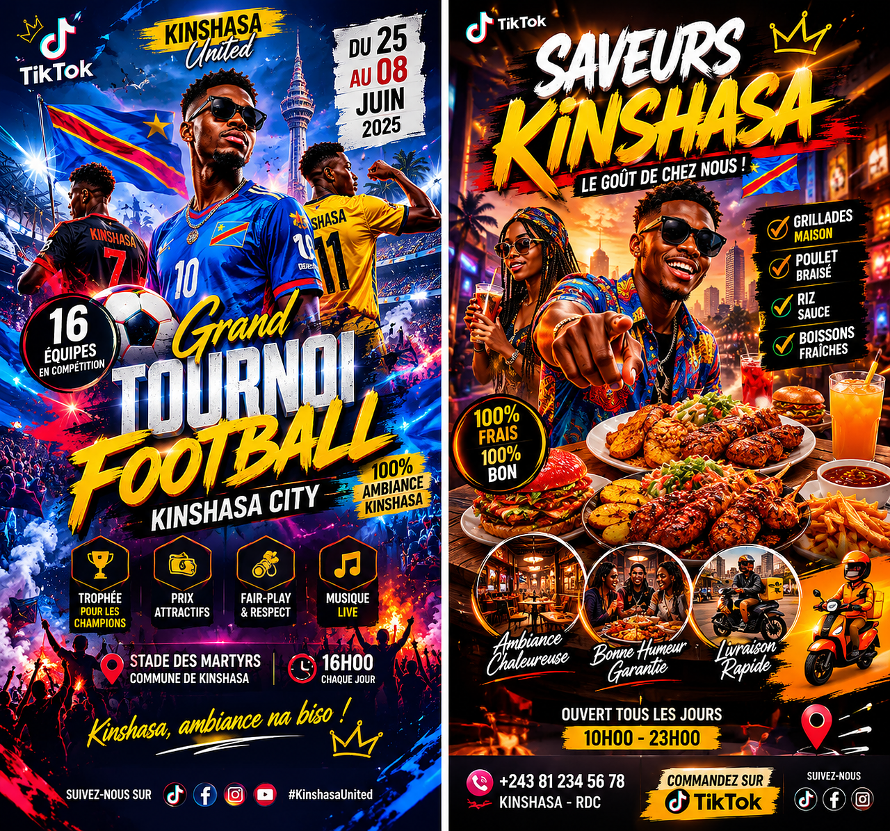Afiche plublicitaire Kinshasa 🇨🇩