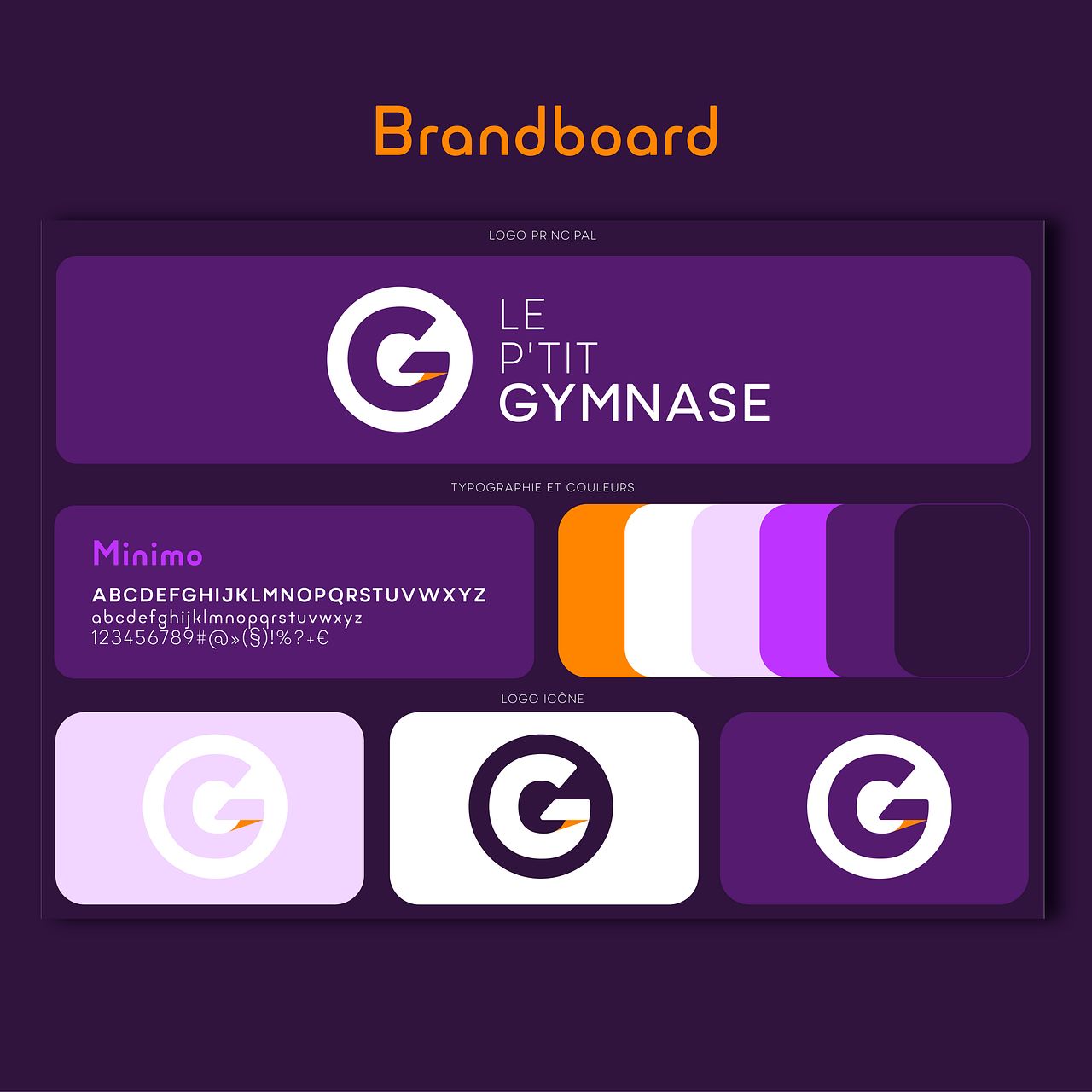 Identité visuelle Le P’tit Gymnase