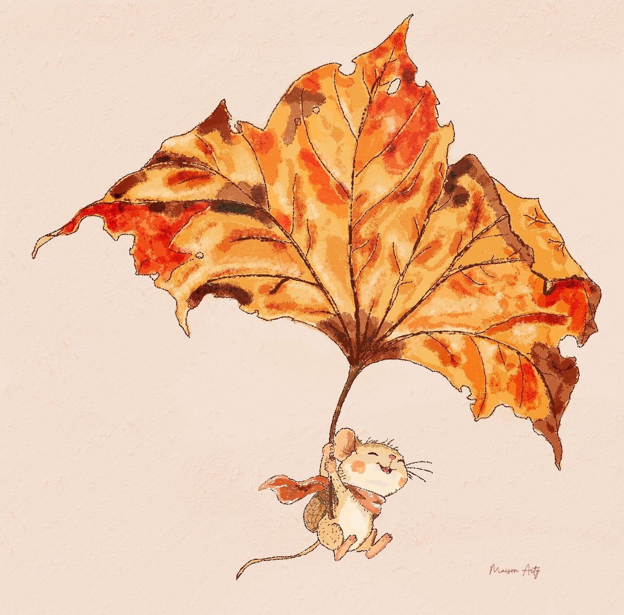 La souris voyageuse - illustration poétique